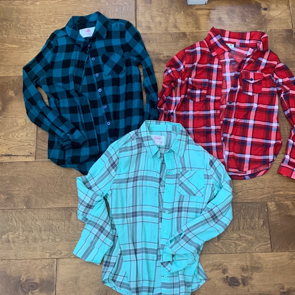 Bundle!! Three Kids flannels